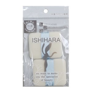 일제 이시하라 2P 후로킹 사각 분첩 퍼프 화장 메이크업