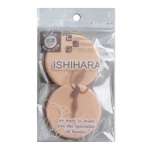 일제 이시하라 2P NBR 원형 스펀지 분첩 퍼프 화장 메이크업