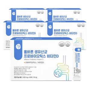올바른 생유산균 프로바이오틱스 비타민D 90포, 5개