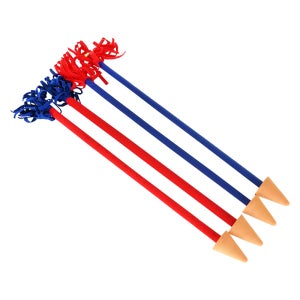 청홍 안전 투호 화살 (4개) 민속 놀이 촉