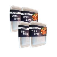 이원일 연평도 꽃게탕 4팩 (팩당 915g+소스 85g, 총 4kg)