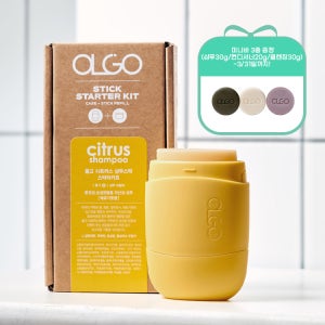 [미니바3종증정] 올고 시트러스 샴푸 워시 스틱 스타터키트(리필1+용기1)- 올인원 탑투토 약산성 비건 샴푸바 베르가못향 여행 캠핑 수영장용