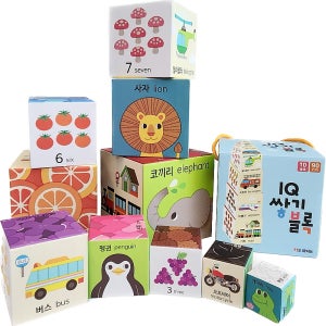 기탄교육 우리 아기 첫 쌓기 놀이 IQ 쌓기 블록