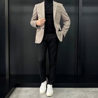 지오송지오 자켓 Single Elastic Combi Blazer 베이지ZF6EJ634A