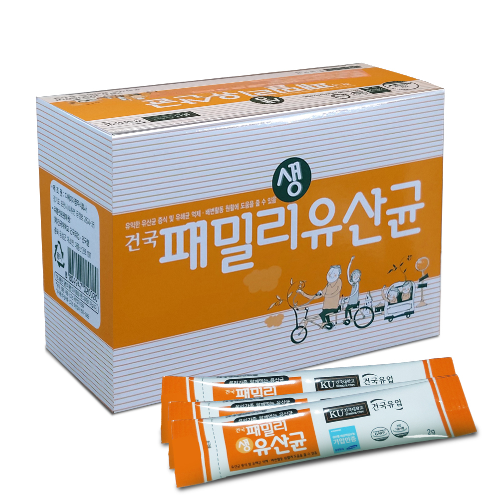 건국패밀리생유산균 (30포) 혼합<b>프로바이오틱스</b> 유산균/ <b>건국유업</b>