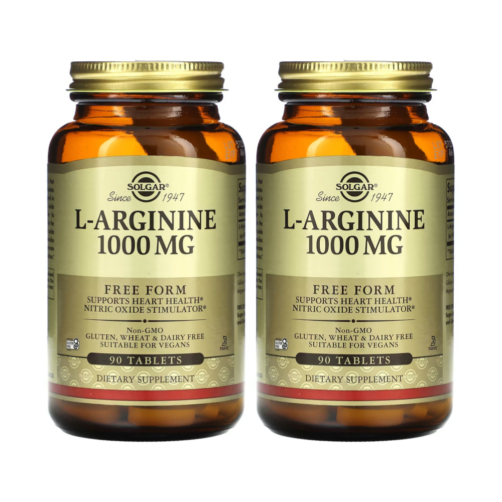 솔가 <b>L</b> <b>아르기닌 프리폼 1000mg</b> 90정 x 2병