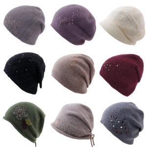 중년여성모자 비니 두건 가을 겨울 엄마 할머니 니트 항암모자