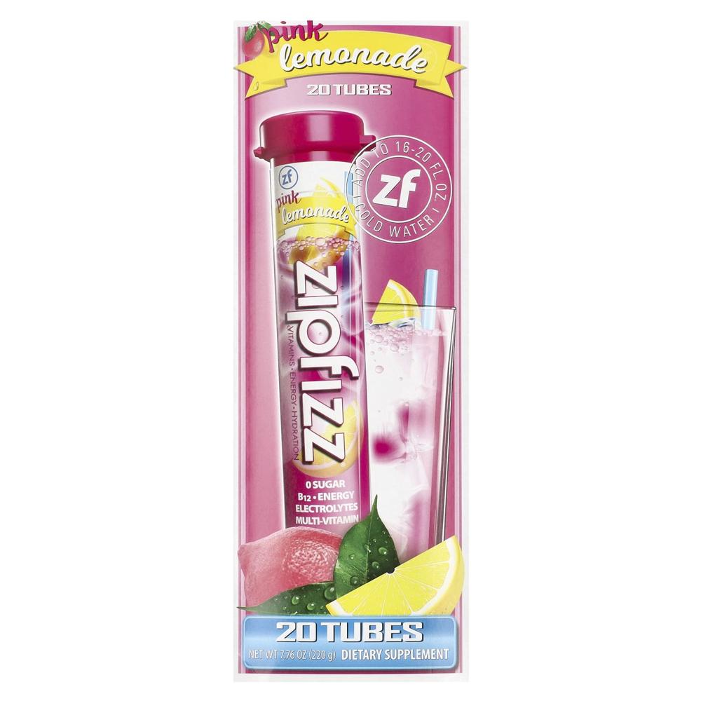 Zipfizz <b>헬시</b>스포츠 <b>에너지</b> 믹스 비타민 <b>B12 핑크 레모네이드</b> 튜브 20개입 11g 0.39oz