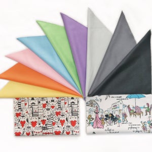 초극세사 안경닦이 천 수건 100장 다양한 색상