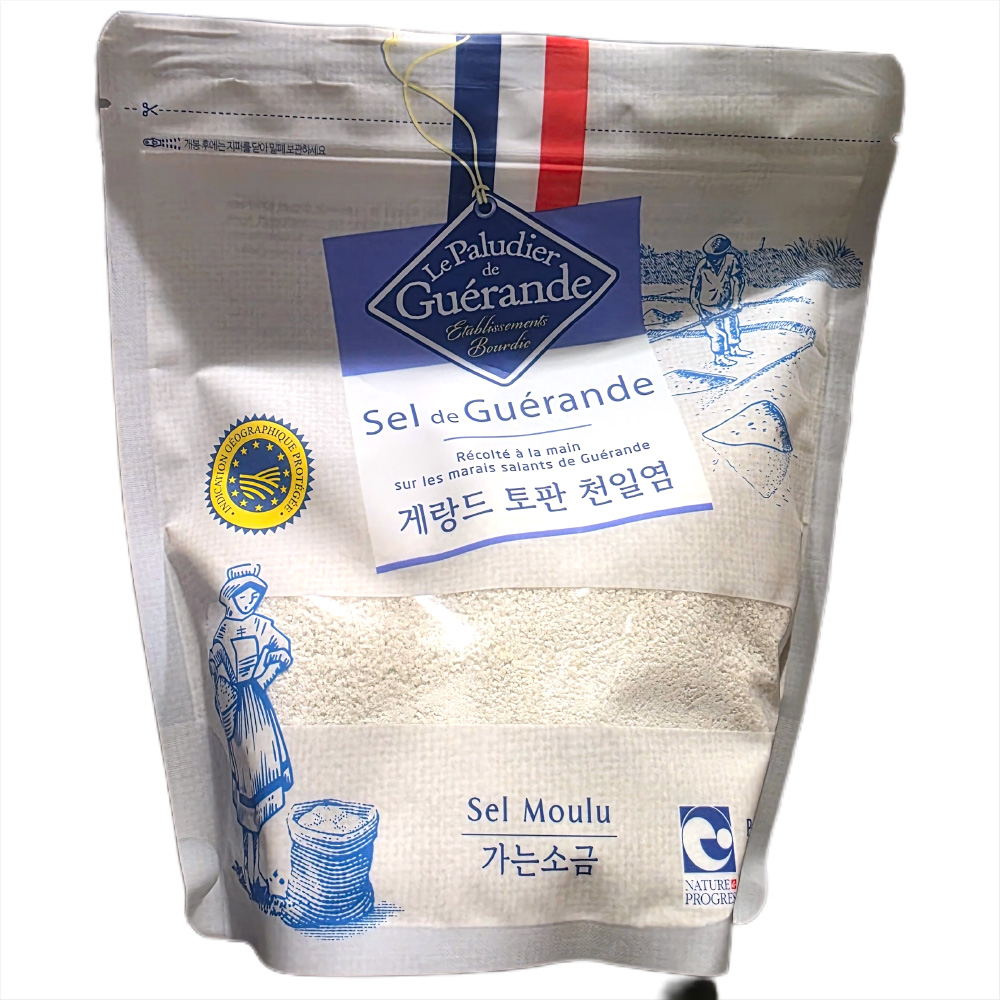 프랑스 게랑드 토판 천일염 가는 소금 800G