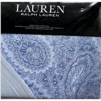 Lauren Ralph Lauren Bantry Paisley Cotton Flannel King Duvet Cover Set Blue