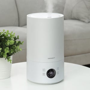 DAEWOO 간편통세척 자동습도조절 저소음 초음파가습기 4.3L 리모컨형/습도표시 상부급수 에어미스트 가습기