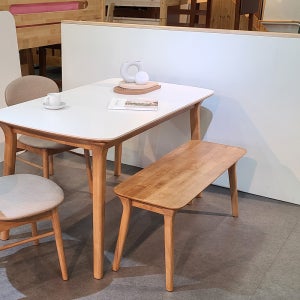 핀란디아 헤네시 원목 2인벤치