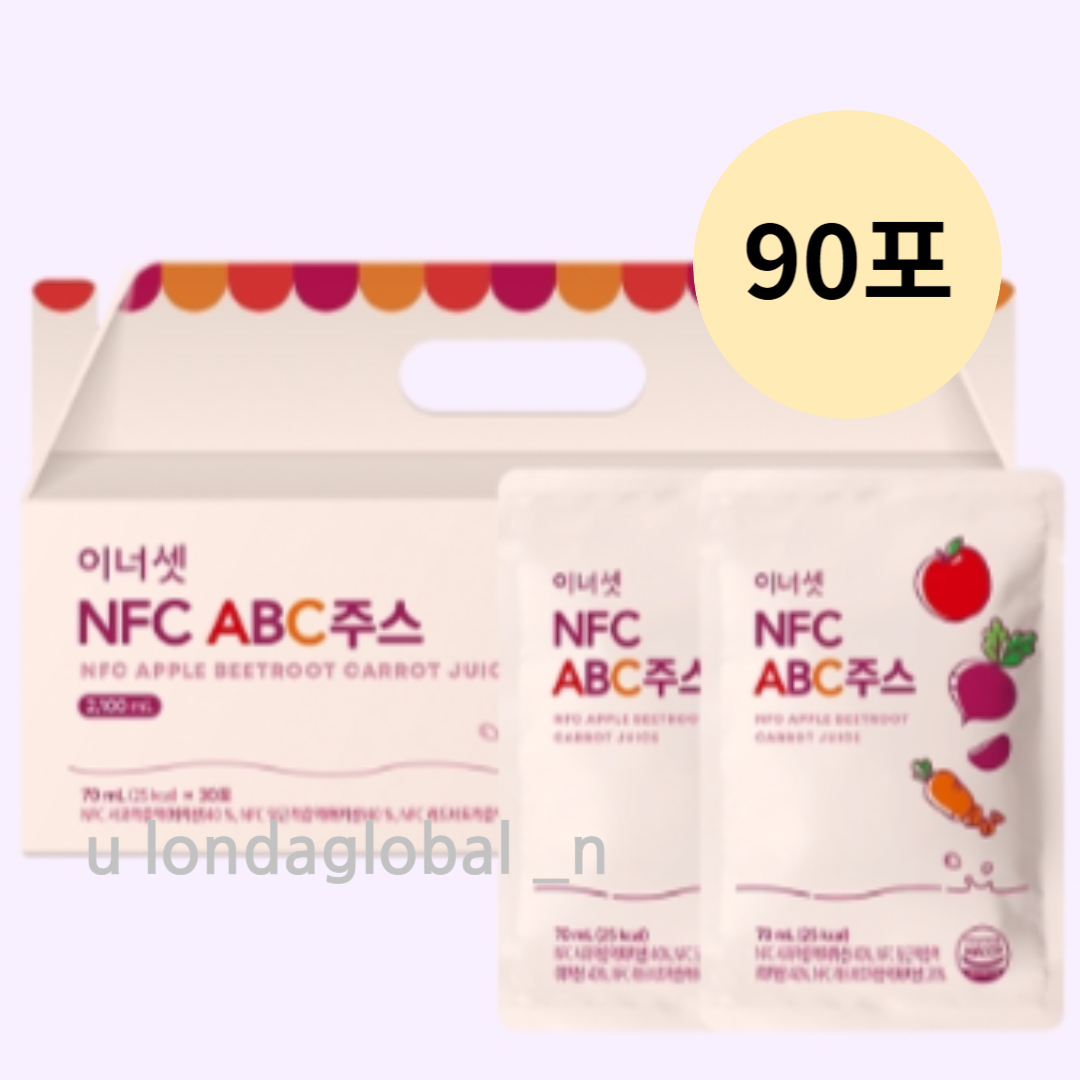 이너셋 ABC 주스 <b>클렌즈</b> 아침대용 과채 음료 70ml90포