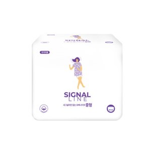 시그널라인 순면감촉 입는 오버나이트 팬티형 생리대 중형 1팩 8개입 국내제조제품 Sanitary towel