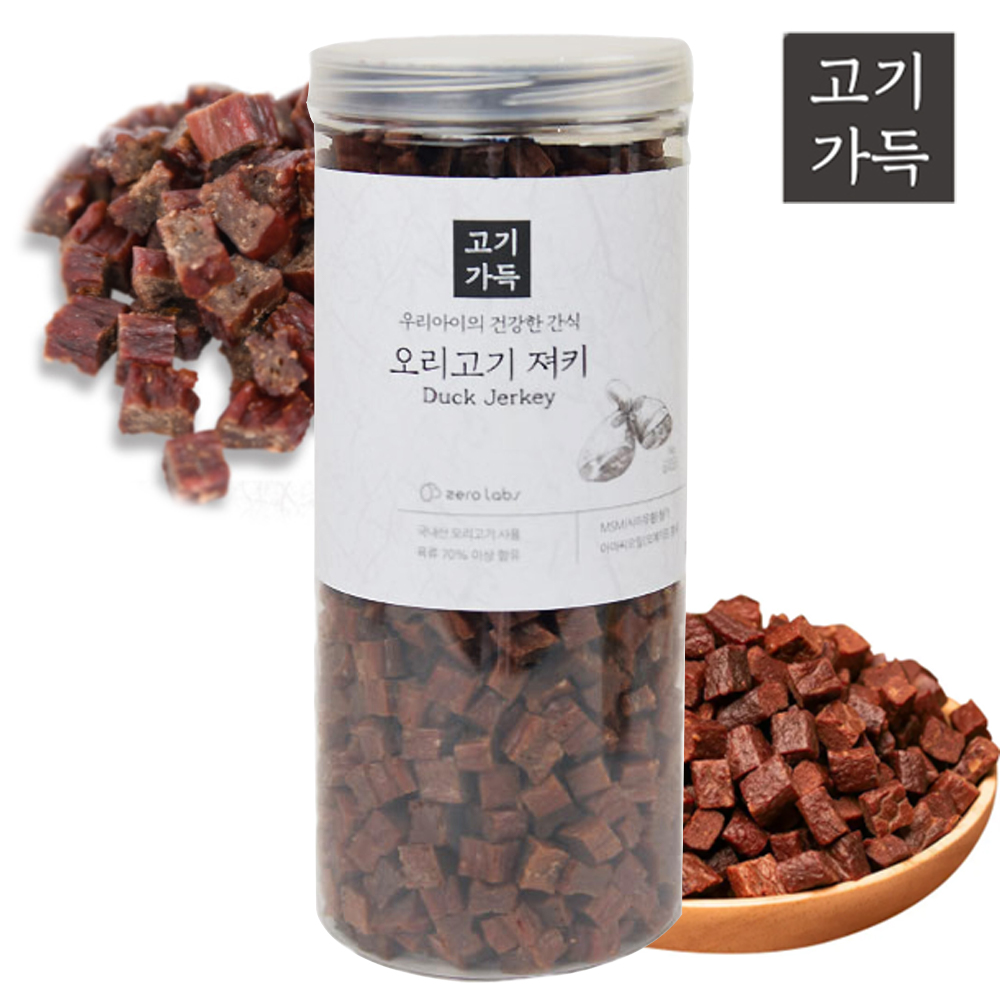 제로랩스 고기가득 져키 강아지 노즈워크 훈련 간식 오리고기, 1kg, 1개