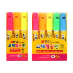 동아 고체형광펜 제트스틱 원형 x 12set