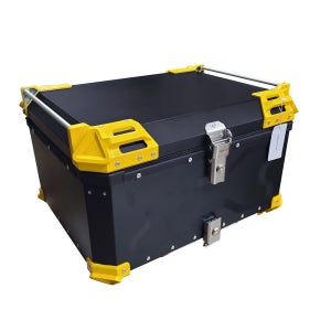 오토바이 바이크 알루미늄 탑박스 배달가방 배달통 블랙옐로우 85L