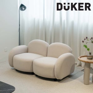 듀커쇼파 DK275 3인 베이지 150cm 모듈형 아쿠아텍스 패브릭소파