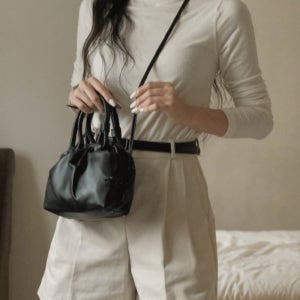 덤플링 셔링 미니 크로스 토트백 3color