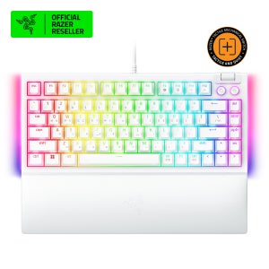 레이저코리아 Razer BlackWidow V4 75% KR 게이밍키보드 화이트, 택타일
