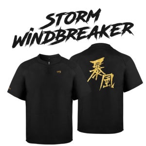스톰 2024년 폭풍 반팔 바람막이 (블랙)