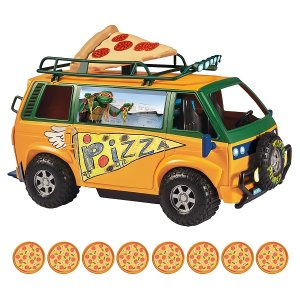 닌자터틀 뮤턴트 대소동 닌자 거북이 피자배달 밴 자동차 장난감 피규어 Pizza Fire Delivery Van