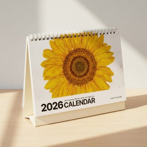 2026년 해바라기 재물 풍수 탁상 캘린더