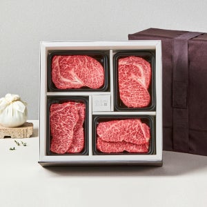 [특선4호] 1++등급 한우 선물세트 등심 채끝 1.6kg 소고기