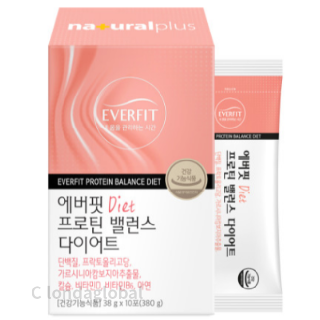 <b>내츄럴플러스</b> 에버핏 <b>프로틴</b> 다이어트 쉐이크 380g