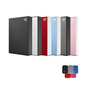 N배송 정품 파우치 증정 씨게이트 외장하드 데이터복구 2TB, 블랙