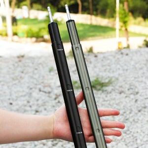 캠프빌리지 듀랄루민 슬라이드 슬라이딩 가변 타프 폴대 3단190cm