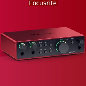 스칼렛 2i2 4세대 Focusrite Scarlett 2i2 4th Gen(XLR암수케이블+총알짹포함)