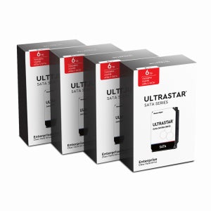 웨스턴디지털 [4팩상품] WD Ultrastar HDD 24TB(6TBx4) DC HC310 HUS726T6TALE6L4 패키지 NAS 기업용 엔터프라이즈 하드디스크