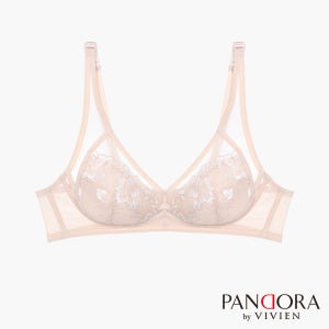 판도라by비비안 F0840 부직포패드 노와이어 메쉬커버 홑겹 A B컵 브라
