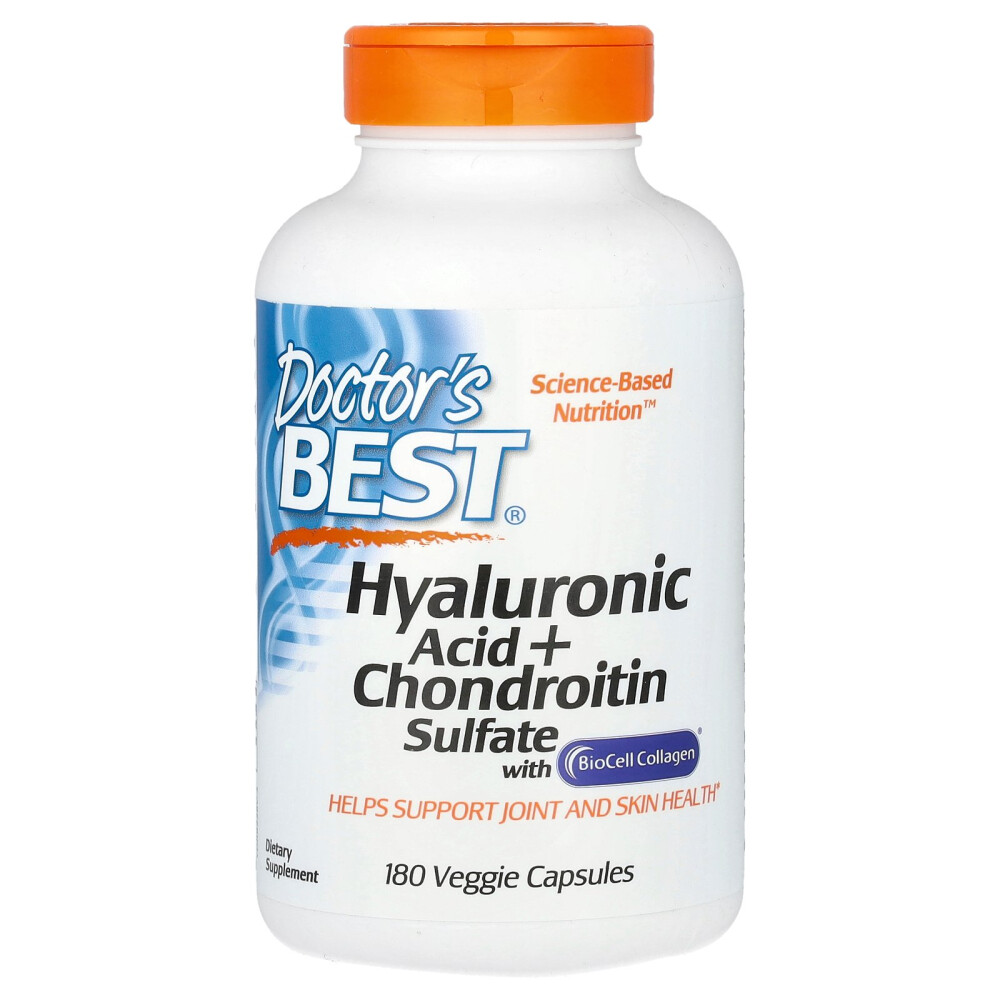 (아이허브) 닥터스베스트 <b>Hyaluronic Acid</b> + Chondroitin Sulfate 베지 캡슐 180정 해외직구