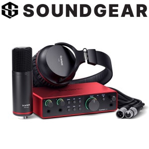 포커스라이트 스칼렛 2i2 스튜디오 4세대 오디오 인터페이스 오인페 마이크 헤드폰 사운드기어