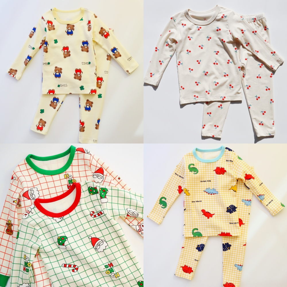 아기실내복 모달 골지 유아 아동 남아 여아 봄 가을 겨울 얇은 실내복