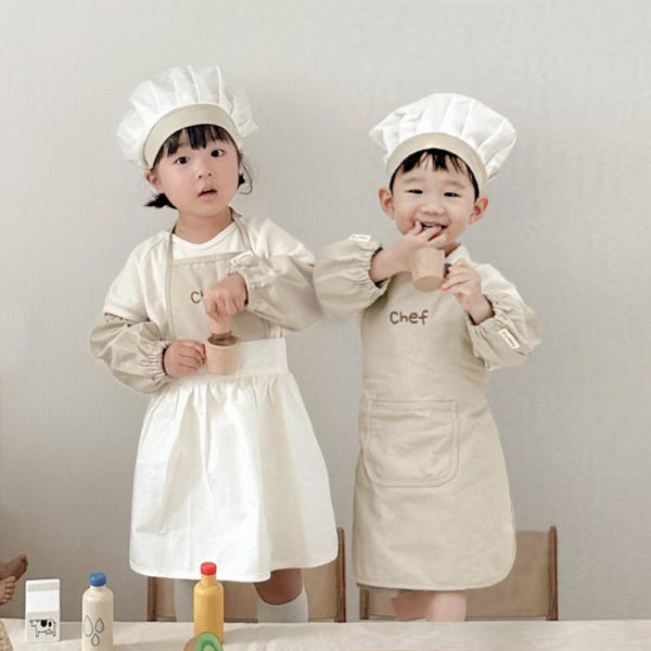 마이리틀데이지 아기 유아 앞치마 요리 두건 어린이 키즈앞치마세트 공용앞치마 단품