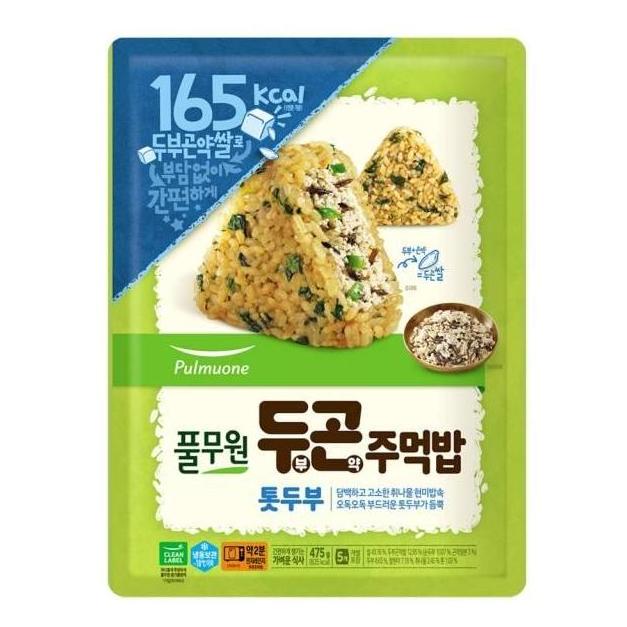 <b>풀무원</b> 집밥 두부곤약주먹밥 톳두부 (475g) 자취 혼밥 야식 부모님 아이들 식사
