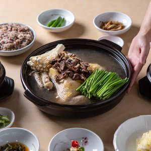 장수촌 능이백숙 오리백숙 밀키트 찹쌀밥 포함