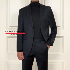 파렌하이트 남자 정장 4계절 블랙 쓰리피스 데일리 면접 예경사 스트레칭 남성 수트