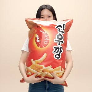 초대형 과자 봉투 남편 생일 이벤트 현관문 부모님 용돈이벤트 용돈박스 새우깡 중형