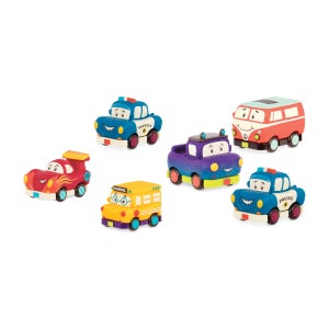 미니 풀백 자동차 차량 3종 피규어 플레이세트 핫로드 스쿨버스 경찰차 캠핑카 트럭