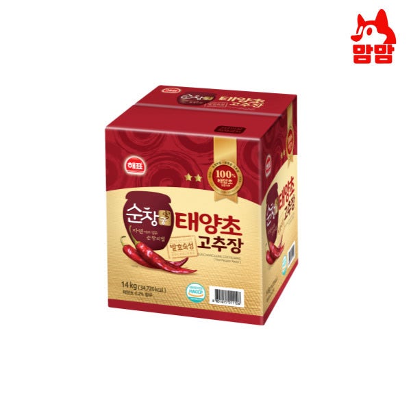 사조대림 해표 순창 태양초고추장(지함) 14kg 1개 (업소용)