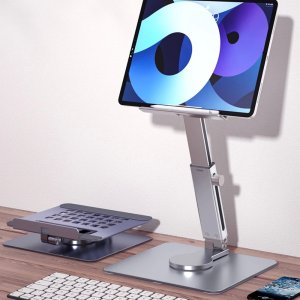 아이패드 프로 갤럭시탭 태블릿 360도 회전 스탠드 메탈 거치대