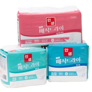 안샘 성인용기저귀 테이프형 대형 팬티특대형 (4팩40매)