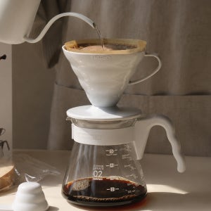 하리오 V60 핸드드립세트 커피 드리퍼 VCSD-02-PGR 페일그레이 에디션