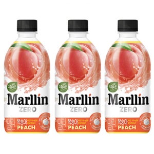 웅진 자연은 더말린 제로 복숭아 500ml x 20개