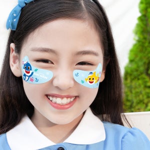 핑크퐁 아기상어 자외선 차단 패치 골프 썬 얼굴 UV